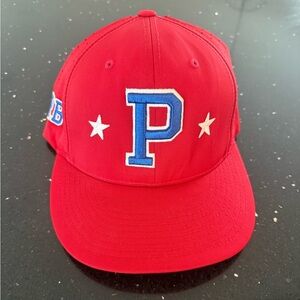 USA Richardson Red Baseball Cap with Blue P Logo